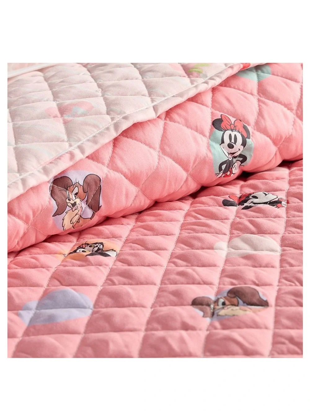 Disney Minnie Mouse Pink Reversible Quilt Set